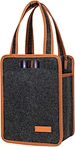 Wine tote bags for 6 wine bottles are made of beautiful and durable high-quality felt. Different from other products on the market, special edge treatment is performed around our wine carrier, which is stronger and prettier.